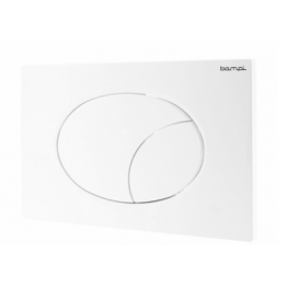 PLACCA BAMPI FLOW DOPPIO TASTO PER CASSETTA VASO BIANCO