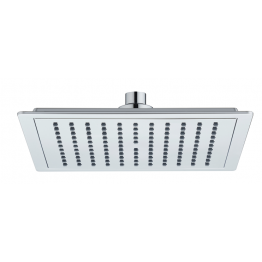 SOFFIONE DAMAST FLORA Q QUADRO ABS CROMATO 225X225X3 mm